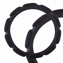 Оплетка SKYWAY Sponge classic 10 подушечек M (370-390мм) Черная замша 1/25